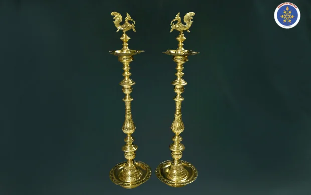 Pure Brass Special Nagas Kuthuvilaku - 5 Feet
