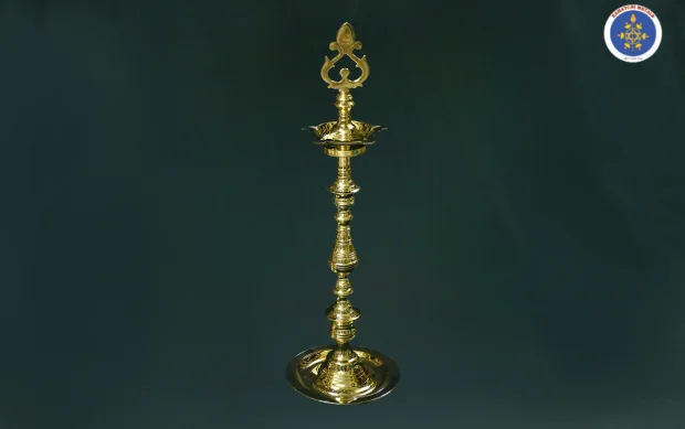 Pure Brass Special Nagas Kuthuvilakku - 34 Inch - Image 2