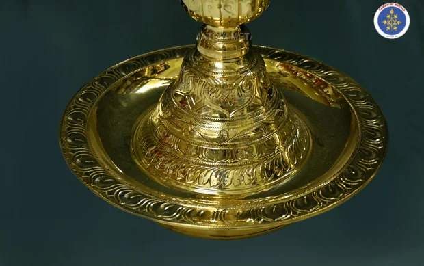 Pure Brass Special Nagas Kuthuvilaku - 5 Feet - Image 3