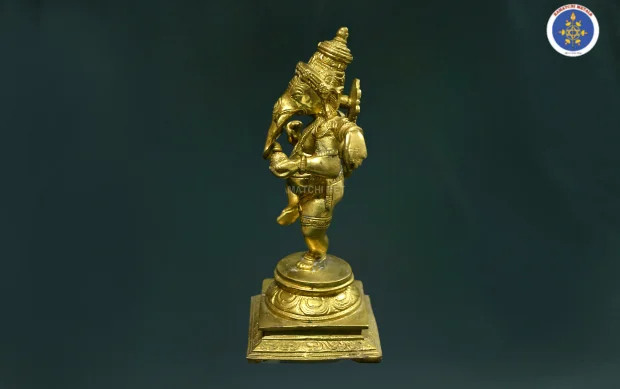Brass Antique Vinayaka - Image 2