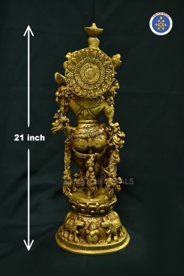 Brass Antique Krishnan - Image 5