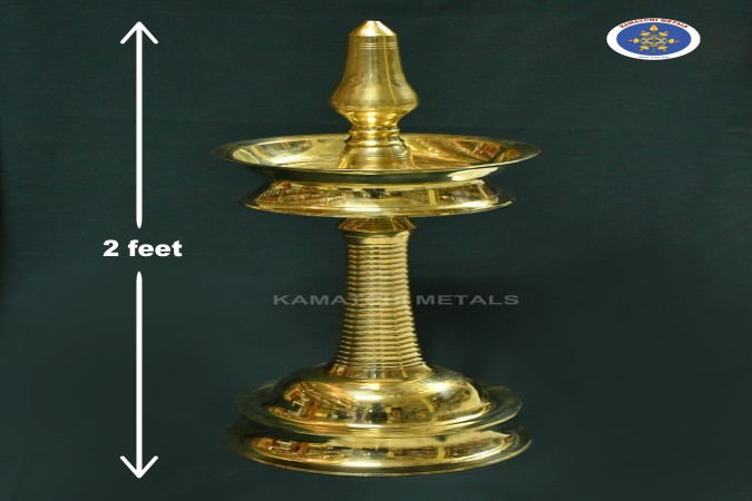 Brass Pamba Vilakku Kerala Style - Image 6